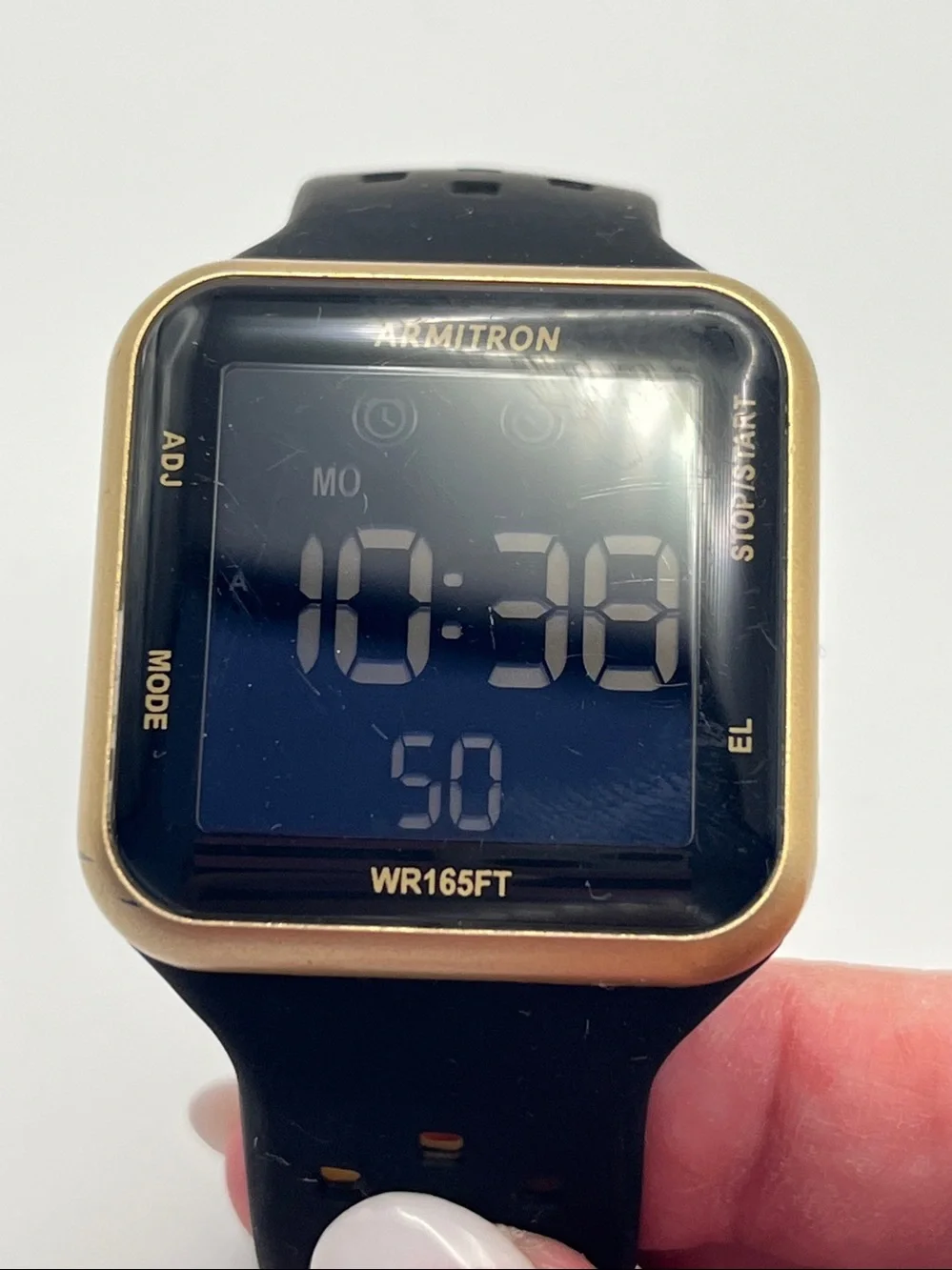 Armitron Black and Gold Digital Fitness Watch